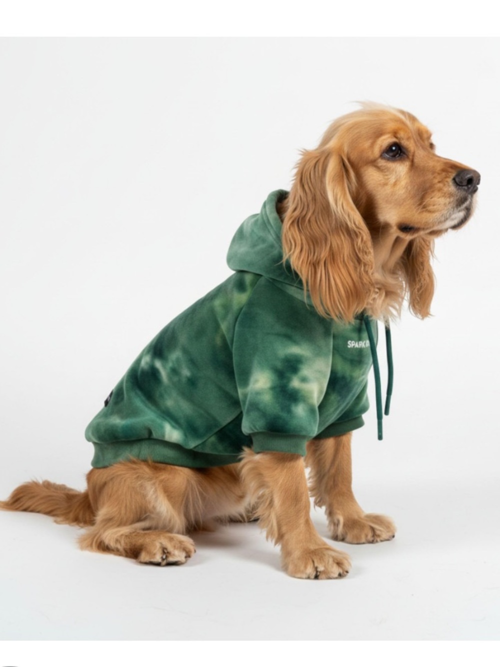 NWT Plush Tie-Dye Dog Hoodie Pullover